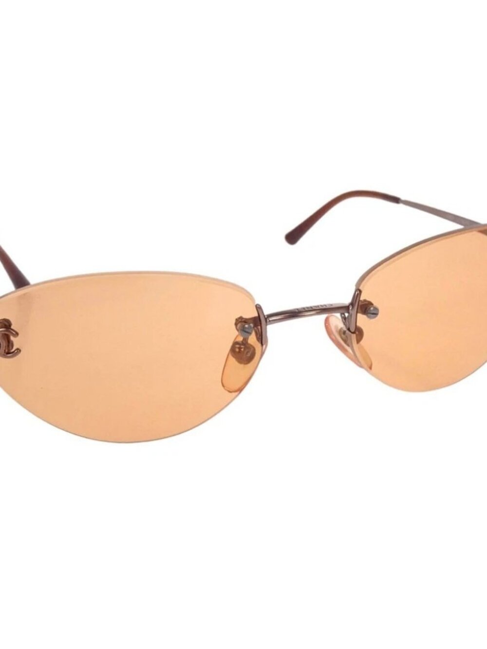 Chanel Sunglasses Eyewear Orange Small Good 53□19 L4701150 197585
